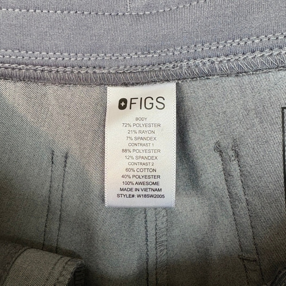 FIGS Zamora Jogger Scrub Pants Size Small Gray‎ Nurse Medical - Picture 5 of 6
